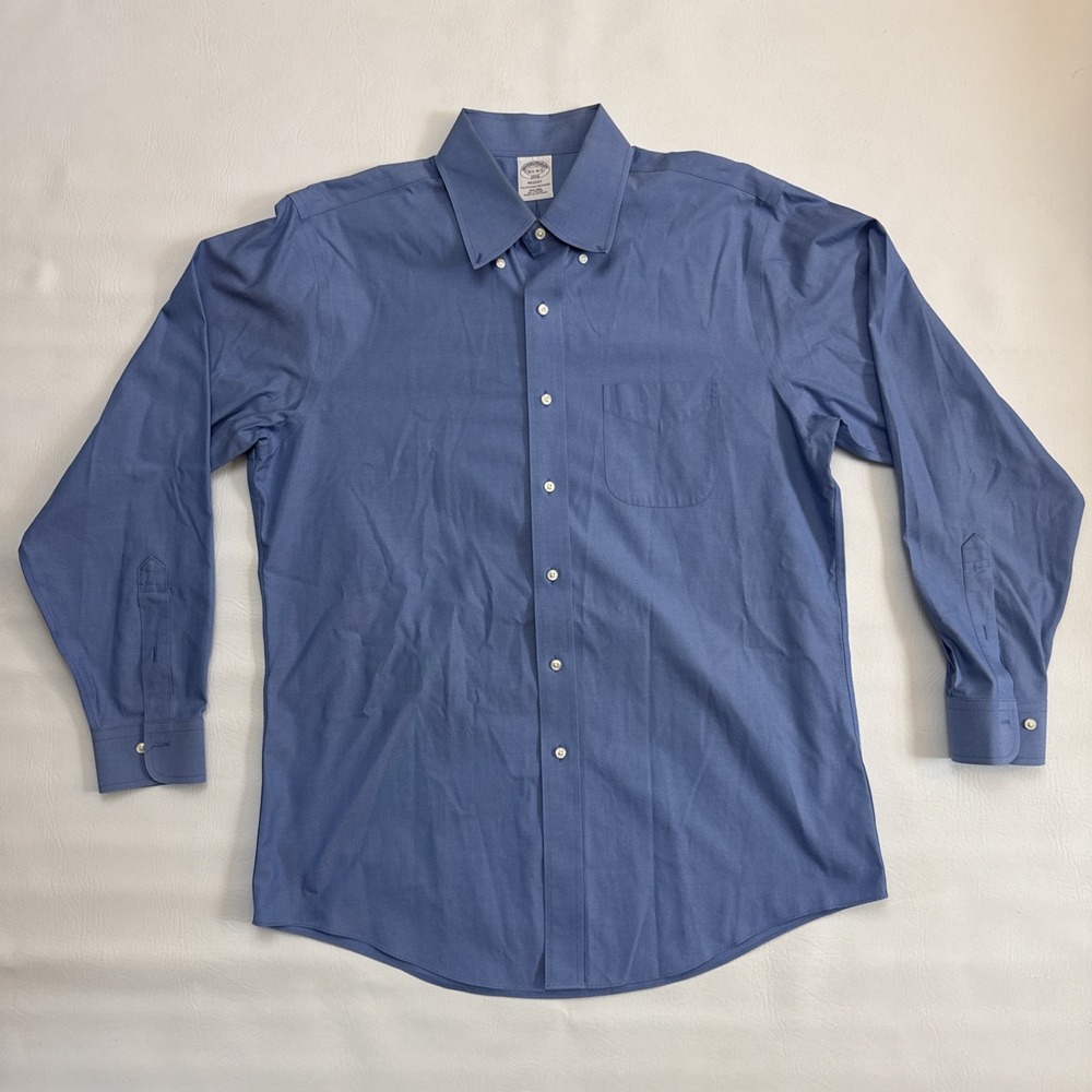 3x Brooks Brothers Regent Mens 16.5-4/5 Large 100% Cotton NON IRON Shirts - Picture 7 of 7